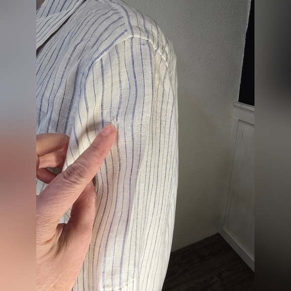 Polo Ralph Lauren Womens size PL  100% Linen Long Sleeve Shirt - Picture 8 of 14